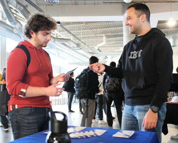 Chatting with students about IBM Consulting